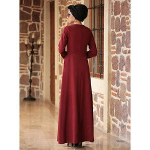 Real Woman classy outfit Sets, long coat dress with pant, trouser outfit professional wear, muslim cover up. modest wear C32