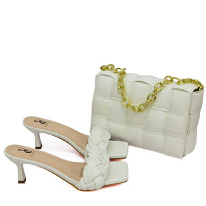 High Fashion Shoes and Bag for Party, Wedding, special occasions, Italian style, African Shoes and Bag Set