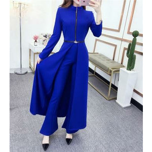 Cute modestly stylish coverup 2 pc top & pant, Muslim, Messianic Jews, Islam cover up, modesty  Long Outwear + Wide Leg Pants, C35