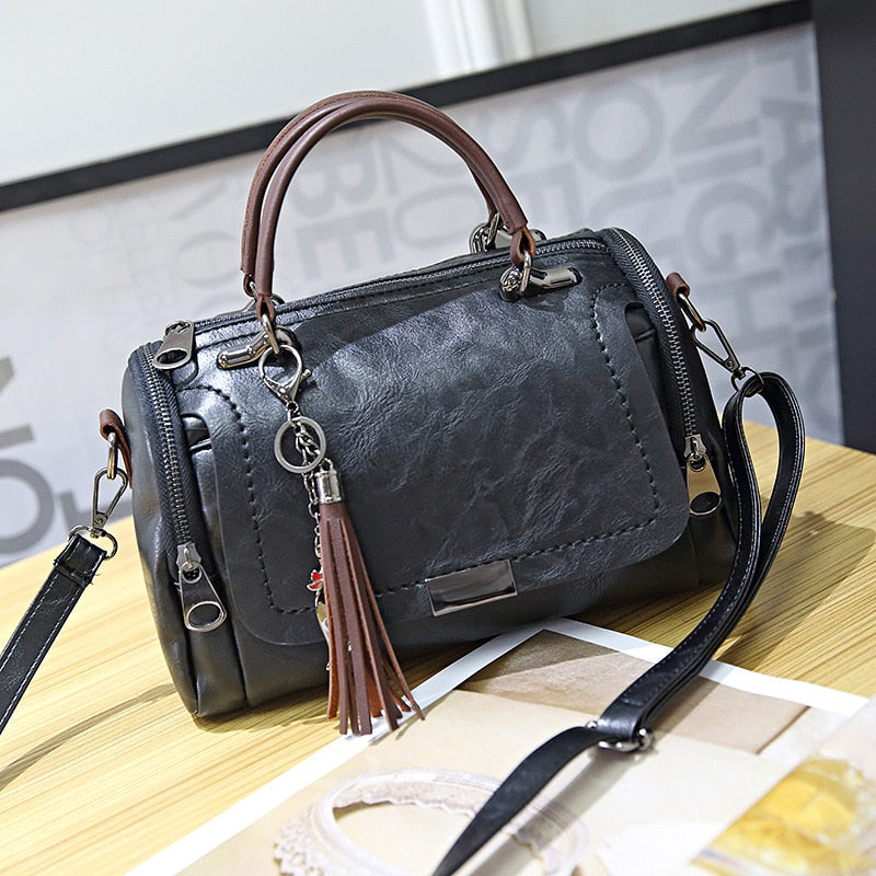 High quality Fashion shoulder handbag,  PU Leather, Tassel, Zipper, hand bag C33