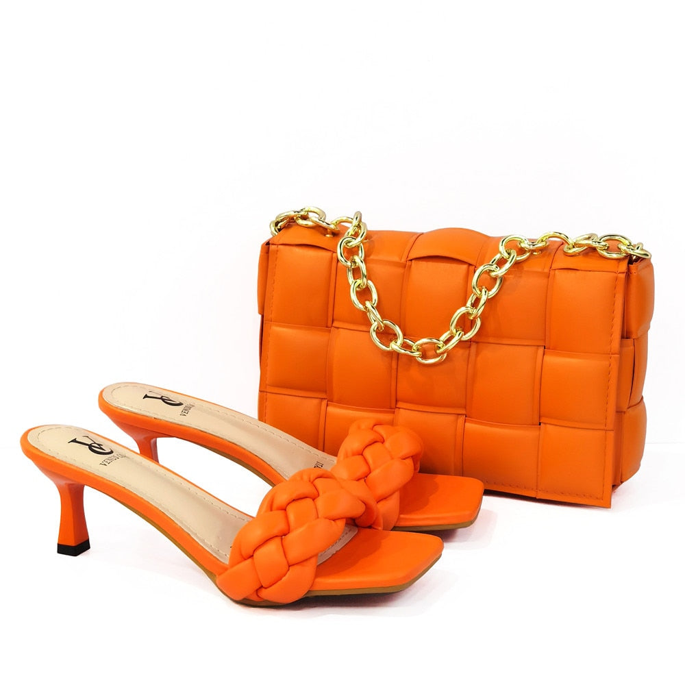 High Fashion Shoes and Bag for Party, Wedding, special occasions, Italian style, African Shoes and Bag Set