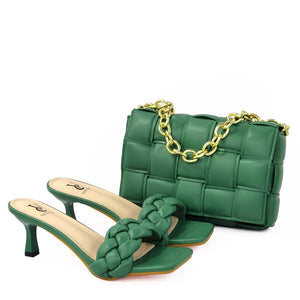 High Fashion Shoes and Bag for Party, Wedding, special occasions, Italian style, African Shoes and Bag Set