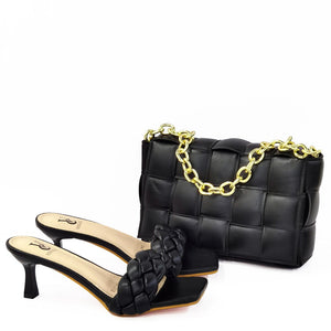 High Fashion Shoes and Bag for Party, Wedding, special occasions, Italian style, African Shoes and Bag Set